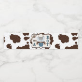 Western Cowboy Jumper Chaps Babydusche Wasserflaschenetikett (Einzelnes Label)