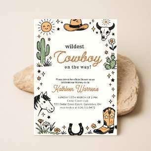 Western Cowboy Jungen Baby Shower Einladung