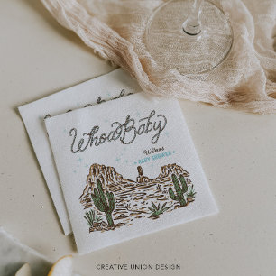 Western Cowboy Jungen Baby Shower Serviette