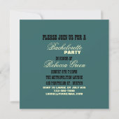Western Cowboy Junggeselinnen-Abschied Einladung (Rückseite)