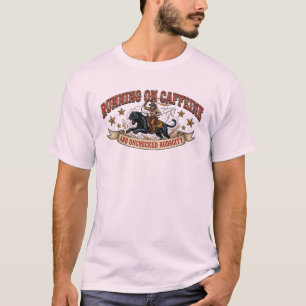 Western Cowboy Kaffee Koffein Lustig Vintage Rodeo T-Shirt