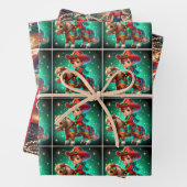 Western Cowboy Kid Weihnachten Geschenkpapier Set (Beispiel)