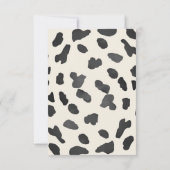 Western Cowboy Kleidung Kinderdusche Dankeskarte (Rückseite)