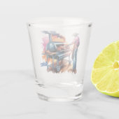 Western Cowboy Kochen GRILLEN Pit Custom Schnapsglas (Rückseite)