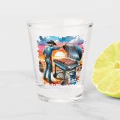 Western Cowboy Kochen GRILLEN Pit Custom Schnapsglas (Vorderseite)