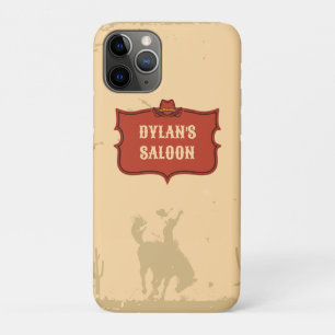 Western Cowboy Monogram Rustikaler Name Saloon Case-Mate iPhone Hülle