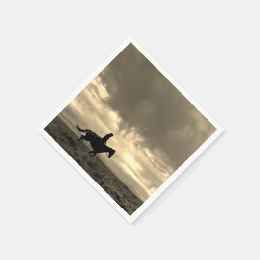 Western Cowboy Paper Napkin Serviette (Ecke)
