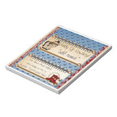 Western Cowboy Party Candy Bar Wrapper Gevor Notizblock (Rotiert)
