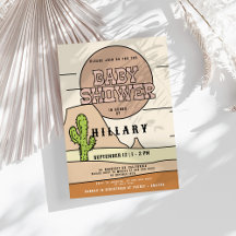 Western Cowboy Pastel Gender Neutral Baby Dusche