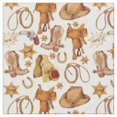 Western Cowboy Pattern Stoff (Nahaufnahme)