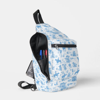 Western Cowboy Pferd Kaktus Wüste Toile Crossbody Bag