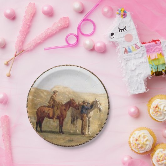 Western-Cowboy-PferdeParty-Teller Pappteller (Party)