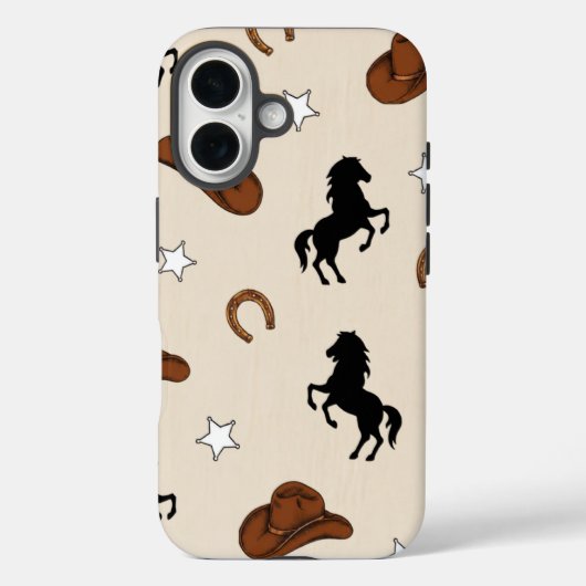 Western Cowboy Phone Case - Vintage (Rückseite)