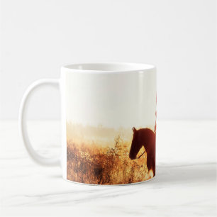Western - Cowboy-Portrait mit US-Flagge Kaffeetasse