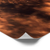 Western - Cowboy-Portrait mit US-Flagge Poster (Ecke)