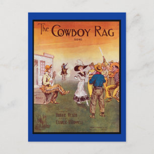 Western-Cowboy Postkarte