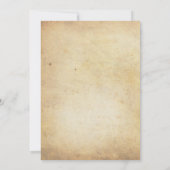 Western Cowboy Pumpkin Halloween-Party Einladung (Rückseite)