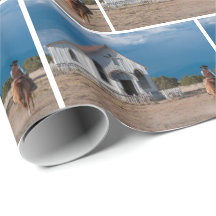 Western Cowboy Reiten zum Kirchengeschenk Wrap