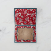 Western Cowboy Rocking Horse Bandanna Vielen Dank Dankeskarte (Innenseite)