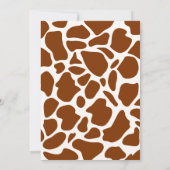 Western Cowboy Rocking Horse Boy Babydusche Einladung (Rückseite)