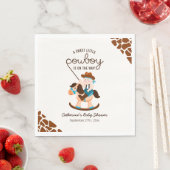 Western Cowboy Rocking Horse Boy Babydusche Serviette (Beispiel)