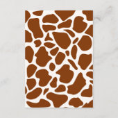 Western Cowboy Rocking Horse Boy Diaper Raffel Begleitkarte (Rückseite)