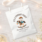 Western Cowboy Rocking Horse Boy Geburtstag Geschenktütchen (Ausgeschnitten)