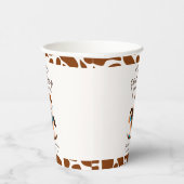 Western Cowboy Rocking Horse Boy Geburtstag Pappbecher (Rechts)