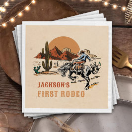 Western Cowboy Rodeo 1. Geburtstag Napkins Serviette