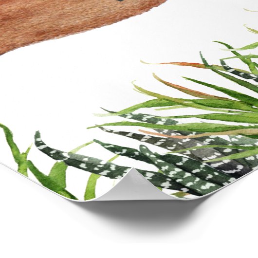 Western Cowboy Rodeo Begrüßungszeichen Poster (Ecke)