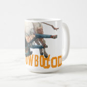 Western Cowboy Rodeo Bull Kaffeetasse (VorderseiteRechts)