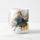 Western Cowboy Rodeo Bull Kaffeetasse (Vorderseite Links)