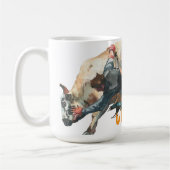 Western Cowboy Rodeo Bull Kaffeetasse (Links)