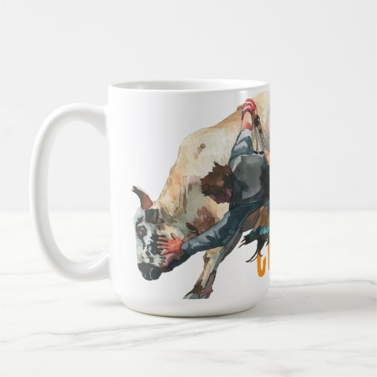 Western Cowboy Rodeo Bull Kaffeetasse (Links)