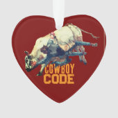 Western Cowboy Rodeo Bull Ornament (Vorderseite)