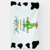 Western Cowboy Rodeo Geburtstag Banner (Vertikal)