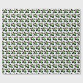 Western Cowboy Rodeo Geburtstag Geschenkpapier (Flach)
