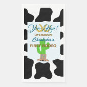 Western Cowboy Rodeo Geburtstag Serviette (Vorderseite)