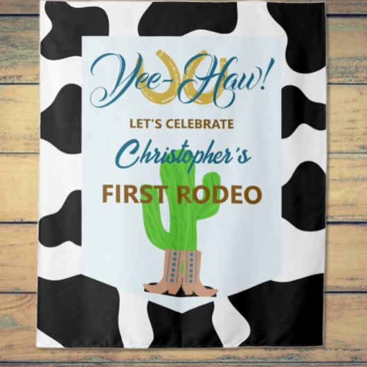 Western Cowboy Rodeo Geburtstag Wandteppich
