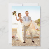 Western Cowboy Rope Foto Hochzeit Dankeschön Karte (Rückseite)