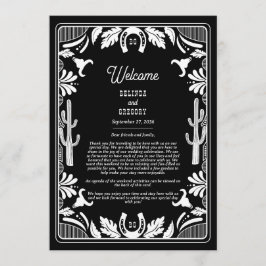 Western Cowboy Rustikale Hochzeitreise Programm