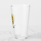 Western Cowboy Rustikale Trauzeuge Name Monogram Glas (Links)