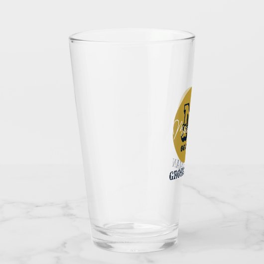 Western Cowboy Rustikale Trauzeuge Name Monogram Glas (Rechts)