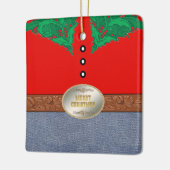 Western-Cowboy-Sankt-Gürtelschnalle-rote Keramikornament (Links)