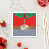 Western Cowboy Santa Belt Buckle Red Shirt Jeans Serviette (Beispiel)