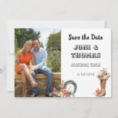 Western Cowboy Save the Date Einladung (Vorderseite)