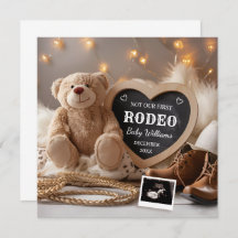 Western Cowboy-Schwangerschaft Ankündigung