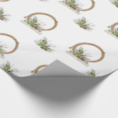 Western-Cowboy-Seil-WeihnachtsWreath Geschenkpapier (Ecke)