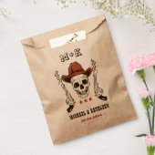Western Cowboy Skull Monogram Boho Country Wedding Geschenktütchen (Versiegelt)