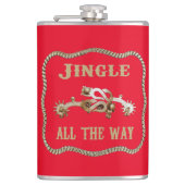 Western Cowboy Spurs Jingle Flachmann (Vorderseite)